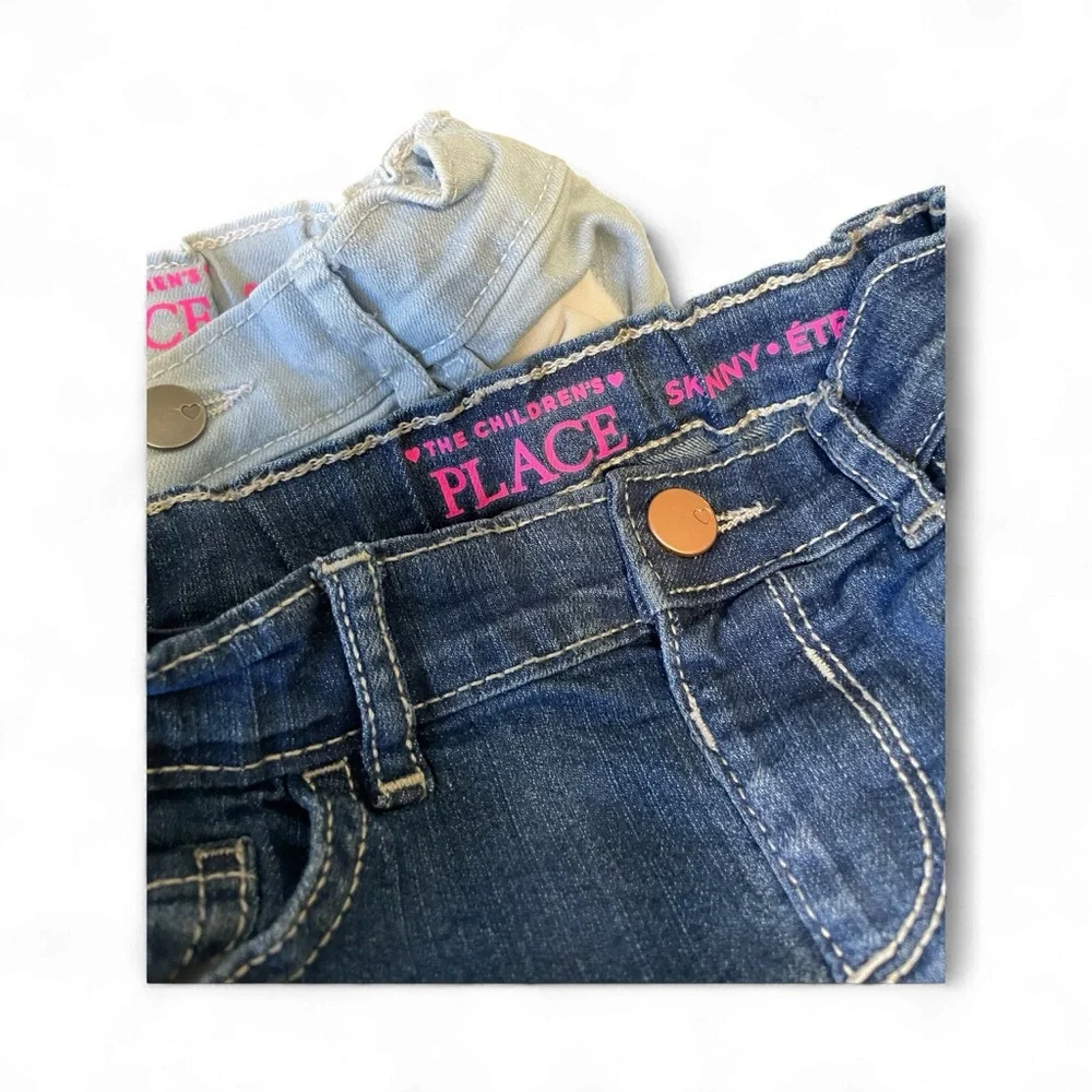 The Children's Place Dark Blue and Light Wash Toddler Jeans - Picture 2 of 2